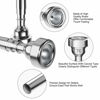 Picture of Silver Trumpet Mouthpiece 7C 5C 3C Trumpet Mouthpiece Set with Box Cleaning Cloth Compatible with Yamaha Bach Conn King Musical Instruments for Beginners and Professional Players 3Pack
