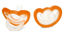 Picture of RAZBABY JollyPop Baby Pacifier Newborn, 0-3m (Orange, 2 Count)