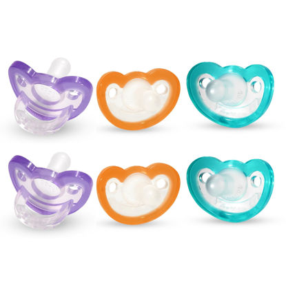 Picture of RAZBABY JollyPop Baby Pacifier Newborn, 0-3m (6 Count, Variety)