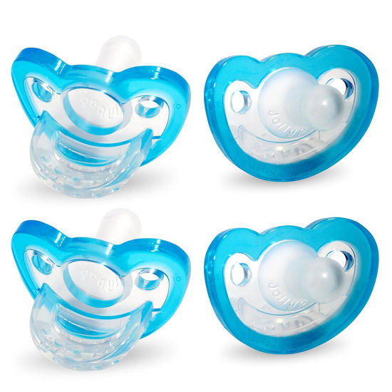 Picture of RAZBABY JollyPop Baby Pacifier Newborn, 0-3m (Blue, 4 Count)