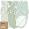Picture of Baby Swaddle Sleep Sacks with Zipper - 3-Pack Newborn Swaddle Sack, Baby Swaddles Sleep Sack 0-3 Months, Wearable Blanket Baby, Baby Swaddle Blanket Wrap, Swaddle Sack, Easy Change Swaddle (Lunaris)