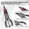 Picture of WETOLS 17" Rivet Nut Tool, Hand Rivet Tool Kit with 11 Metric & SAE Mandrels M3 M4 M5 M6 M8 M10 M12, 10-24, 1/4-20, 5/16-18, 3/8-16, 110pcs Rivnuts, Sturdy Case Packed, Auto Release Nut Design, WE-896