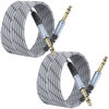 Picture of JOLGOO 1/4 Inch TRS Instrument Cable 20 FT 2-Pack, Quarter inch Audio Cable, 6.35 Balanced Interconnect Line for Electric Guitar, Bass, Keyboard, Mixer, Amplifier, Speaker, Electric Mandolin
