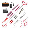 Picture of Pershook Truck 5th Wheel Hook Set 25PCS,Long Distance Hook Tool 59'' Car Emergency Hook Tree Cleaning Hook Trailer Box Hook Heavy Duty,Rolling Door Hooks,5th Wheel Pin Puller Tool Kit