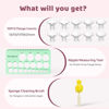 Picture of Nursi Luna Flange Sizing Kit 3 in 1 Ultimate with 10PCS Flange Inserts 13/15/17/19/21mm, Nipple Ruler, Cleaning Brush, Silicone Flange Insert Kit for 24mm Most Pumps, Pumping Breastfeeding Essentials