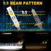 Picture of AHOBXD H1 Fog Light Bulbs 6500K White Super Bright 30000LM 600% Plug and Play Car Fog Light Bulbs Pack of 2