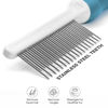 Picture of Poodle Grooming Comb - Metal Dematting Comb with Long & Short Stainless Steel Teeth for Removing Matted Hair & Knots, Safe and Gentle for Dogs & Cats