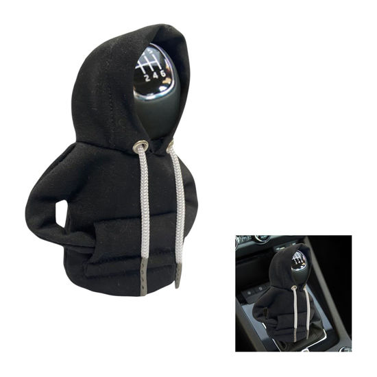 Picture of JOYCOURT Car Gear Shift Hoodie, Fashionable Gear Shift Knob Cover, Mini Hoodie for Auto Shifter, Auto Interior Cute Gadgets, Universal Car Decoration Accessories