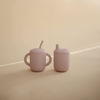Picture of mushie 100% Silicone Training Cup & Straw for Toddlers | 6 Months+ (Soft Lilac)