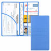 Picture of Cacturism Car Registration and Insurance Holder, Vehicle Glove Box Car Organizer Men Women Wallet Accessories Case with Magnetic Shut for Cards, Essential Document, Driver License, Blue
