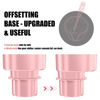 Picture of Upgraded Car Cup Holder Expander Adapter with Offset Adjustable Base, Compatible with Yeti 14/24/36/46oz Ramblers, Hydro Flasks 32/40oz, Other Large Bottles Mugs in 3.5"-4.0", Pink 1 Pack