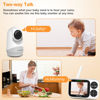 Picture of VTimes Baby Monitor with Camera and Audio, 3.2" IPS Screen Video Baby Monitor No WiFi Night Vision, Portable Baby Camera VOX Mode Pan-Tilt-Zoom Alarm and 1000ft Range, Ideal for Baby/Elderly/Pet