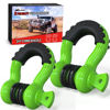 Picture of Nilight 2 Pack 3/4" D-Ring Shackle with 7/8" Screw Pin 41,887lbs Break Strength, Heavy Duty Off Road Recovery Shackle with Isolators Washers for Use with Tow Strap, Winch, Off-Road Jeep Truck Vehicle