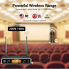 Picture of TONOR Wireless Microphone System, Professional Metal Cordless Karaoke Microphones, Handheld Dynamic Mic Set with Receiver for Party, Meeting, KTV, Church, DJ, Wedding, Singing, 200ft, TW820 Black