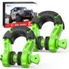 Picture of Nilight 2 Pack 3/4" Mega D-Ring Shackle with 7/8" Screw Pin 68,000LBS Break Strength, Heavy Duty Off Road Recovery Shackle for Use with Tow Strap, Winch, Off-Road Jeep Truck Vehicle, 2 Years Warranty