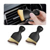 Picture of Blilo 2PCS Car Interior Detailing Brush with Dust Cover, Auto Soft Hair Cleaning Brushes, Scratch Free Curved Dirt Collectors, for Vehicle Dashboard Air Conditioner Vents Leather (3 Colors/2PCS)