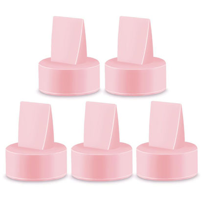 Picture of Maymom Duckbill Valves Compatible with Spectra Synergy Gold Spectra S1 Spectra S2 Spectra 9 Plus, Dew 350, Not Original Spectra Pump Parts Spectra S2 Accessories Replace Spectra Valve (Pink, 5ct)