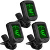 Picture of Guitar Tuner Clip On Ukulele Tuner 3 Pack for Guitar Bass Ukulele Violin Banjo Tuner