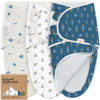 Picture of Baby Swaddle Sleep Sacks with Zipper - 3-Pack Newborn Swaddle Sack, Baby Swaddles Sleep Sack 0-3 Months, Wearable Blanket Baby, Baby Swaddle Blanket Wrap, Swaddle Sack, Easy Change Swaddle (Cosmo)
