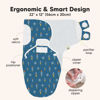 Picture of Baby Swaddle Sleep Sacks with Zipper - 3-Pack Newborn Swaddle Sack, Baby Swaddles Sleep Sack 0-3 Months, Wearable Blanket Baby, Baby Swaddle Blanket Wrap, Swaddle Sack, Easy Change Swaddle (Cosmo)