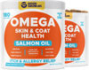 Picture of GOODGROWLIES Omega 3 Fish Oil for Dogs (360Ct) - Skin&Coat Chews - Dry & Itchy Skin Relief + Allergy Support - Shiny Coat - EPA&DHA Fatty Acids - Salmon Oil Chews Promotes Heart, Hip & Joint Support