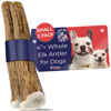 Picture of Devil Dog Pet Co. Elk Antlers for Dogs, 2 Pack, Small 4”+, Grade A Long Lasting Dog Bones for Aggressive Chewers, Premium USA Naturally Shed Antler Dog Chew - Healthy, No Odor, Dog Antler Chews