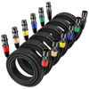 Picture of EBXYA XLR Cables 25ft 6 Pack - XLR Male to Female 3 Pins Balanced Microphone Cable