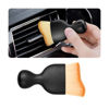 Picture of Blilo Car Interior Detailing Brush, Auto Soft Hair Cleaning Brushes, Curved Dirt Dust Collectors, Removal Tool for Dashboard Air Conditioner Vents Leather, Scratch Free (Brown/1PCS)