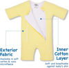 Picture of Baby Merlin's Magic Sleepsuit - Microfleece Baby Transition Swaddle Sleep Suit for Infants 3-6 Months and 6-9 Months - Baby Sleepsuit with Double Zipper for Easy Diaper Changes - Yellow