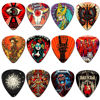 Picture of Guitar Picks 24 Pack Thin, Medium, Heavy & Extra Heavy Picks with Tin Box,Variety Pack Artistic Celluloid Guitar Pick for Bass Electric Guitar Acoustic Guitar Lovers Gift (Mix-2)