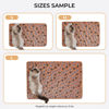 Picture of 1 Pack 3 Blankets Super Soft Fluffy Premium Fleece Pet Blanket Flannel Throw for Dog Puppy Cat Paw Brown/Pink/White Large(41x31 inch)