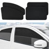 Picture of XCBYT Car Window Shades, 4 Pack Car Priavcy Curtains Side Window Sun Shades for Car Baby 100% Light Block Sun Shade for Car Window for Car Camping, Napping, Sleeping, Breastfeeding, Cloth Changing
