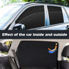 Picture of XCBYT Car Window Shades, 4 Pack Car Priavcy Curtains Side Window Sun Shades for Car Baby 100% Light Block Sun Shade for Car Window for Car Camping, Napping, Sleeping, Breastfeeding, Cloth Changing