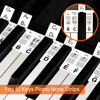 Picture of Piano Keyboard Stickers 61 Key, Piano Key Stickers, Electric Digital Piano Notes Labels for Beginner, Made of Reusable Silicone Comes with Keyboard Dust Cover Cloth and Box