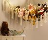 Picture of Stuffed Animal Storage Hammock Corner X-Large with LED Light - Baby Hammock Hanging Holder Plushies Net for Stuff Animals Organizer - Cute Room Decor Aesthetic Kids Toddler Nursery Bedroom Boho