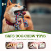 Picture of 2 Pack Dog Rope Toy for Small Dogs, Puppy Teething Toys, Durable Cotton Puppy Chew Toys for Teething, Small Dog Toys for Aggressive Chewers, Interactive Tug of War Dog Toy for Puppies Boredom