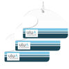 Picture of ulu Lagoon Hanging Car Air Freshener | Tropical Beach Coconut Surf Wax Scent Mini Wave | Long Lasting Car Freshener, Closet and Beyond | Made In USA | 3 Pack (ulu Stripes)