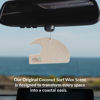 Picture of ulu Lagoon Hanging Car Air Freshener | Tropical Beach Coconut Surf Wax Scent Mini Wave | Long Lasting Car Freshener, Closet and Beyond | Made In USA | 3 Pack (Birds of Paradise)