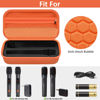 Picture of Wireless Microphone Case Compatible with JBL Wireless Two Microphone/for JBL Partybox, Handheld Dual Mic Travel Storage Bag for Receiver, Batteries and Other Accessories -Orange(Box Only)