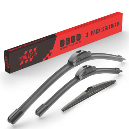 Picture of BERG REGEN OEM Quality Performance Premium 26 16 windshield wiper blades with 10inch(10-A),All-Season Auto Replacement Wiper Blades,3 in 1 wiper blades fit Toyota RAV4 2013-2018
