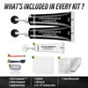 Picture of ARCSSAI Black Leather Repair Kit for Furniture, Car Interior, Car Seats, Sofa, Jacket and Purse, Vinyl Repair Kit for Tears & Burn Holes, with Color Matching Guide & Super Easy Instructions