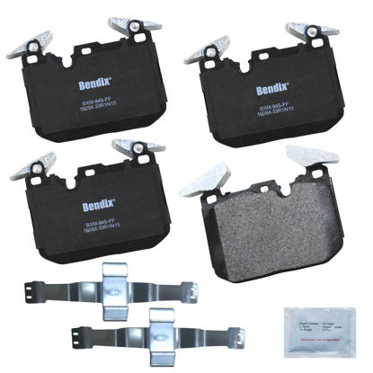 Picture of Bendix Priority1 CFM1609A Semi-Metallic Front Brake Pads for Select Models BMW 228i,xDrive,230i,320i,328i,330i,335i,GT 340i,428i,Gran Coupe,xDrive,430i,435i,440i,ActiveHybrid 3,i8,M235i,M240i