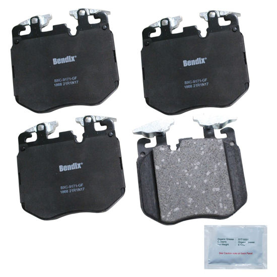 Picture of Bendix Priority1 CFC1868 Ceramic Front Brake Pads for Select Models BMW 540i,740e 740i,750i,840i,Gran Coupe,xDrive Alpina B7,B8 XB7,i4,M240i,M340i,M440i,M550i M760i M850i X5,X6,X7