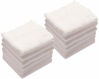 Picture of Kyapoo Baby Washcloths 12 Pack 12x12 Inches Microfiber Coral Fleece Extra Absorbent and Soft for Newborns, Infants and Toddlers-White