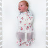 Picture of Happiest Baby Sleepea 5-Second Swaddle - 100% Organic Cotton Baby Swaddle Blanket - Doctor Designed Promotes Healthy Hip Development (Ivory Watermelons, Large)