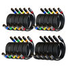 Picture of AuxLink XLR Cables 3ft 20Pack, XLR Microphone Cable Mic Cable Male to Female Gold-Plated 3-Pins
