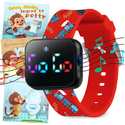 Picture of Potty Training Watch for Kids V2 - A Water Resistant Potty Reminder Device for Boys & Girls to Train Your Toddler with Fun/Musical & Vibration Interval Reminder with Potty Training eBook (Train)