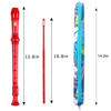 Picture of Descant Soprano Recorder Music Recorder Instrument For Kids Flute Kids Recorder With Cleaning Rod + Case Bag (Crystal red)