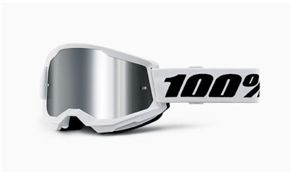Picture of 100% Strata 2 Motocross & Mountain Bike Goggles - MX and MTB Racing Protective Eyewear (Everest - Clear Lens)