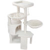 Picture of Wang Xin Three Layer Cat Tree with Cat Condo Scratch Pad and Two Hammocks,Beige